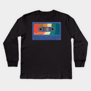 Cassete vintage bob weir Kids Long Sleeve T-Shirt